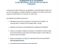 Avis de concertation de la Mairie des gets