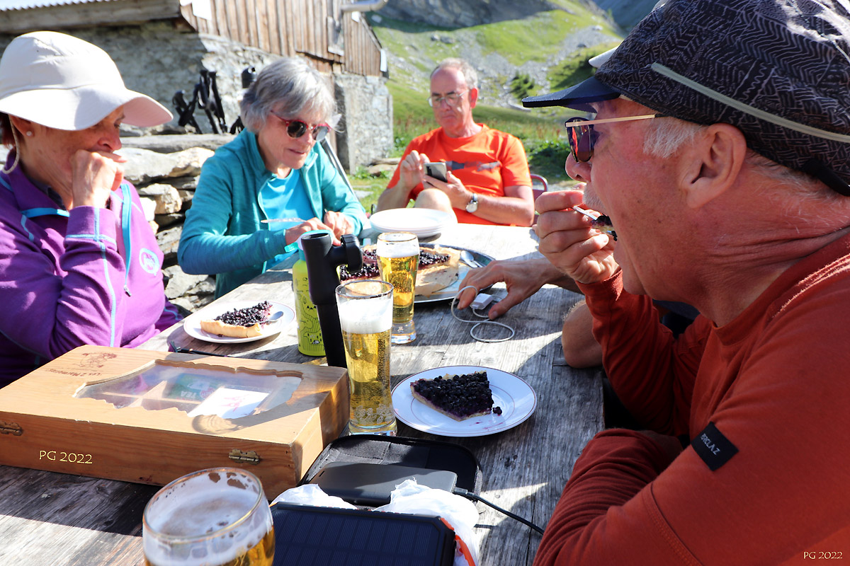 21 Tarte aux Myrtilles au gouter au refuge