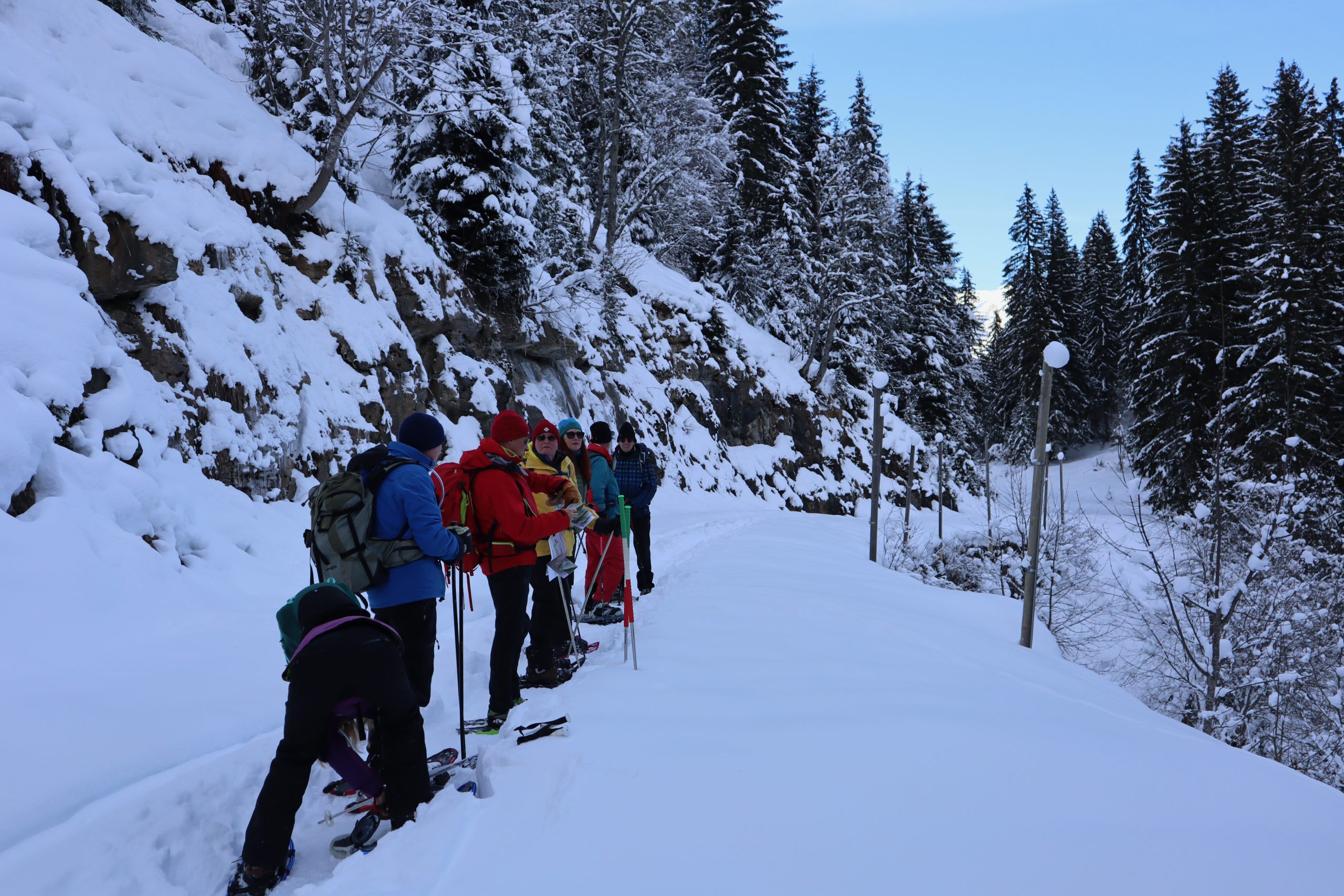 Rando Raquette J2 16 Descente par la piste des cascades